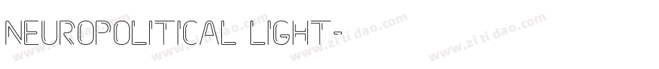 Neuropolitical Light字体转换